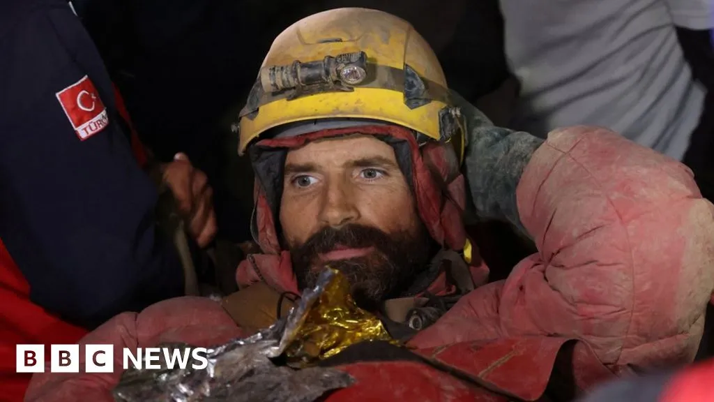 Mark Dickey: US explorer freed from one of Turkey's deepest caves