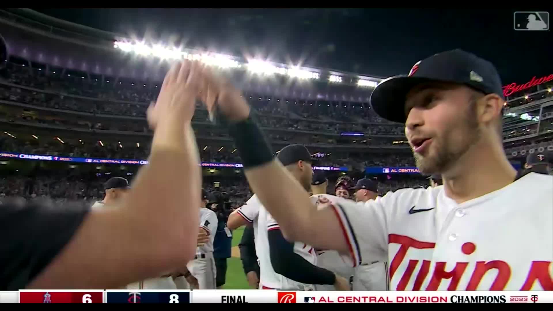 The @twins are the 2023 AL Central Champions‼️ Their first division title  in three years🙌