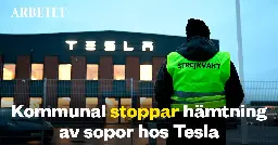 Kommunal går in i konflikten mot Tesla