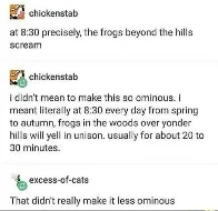 The frogs