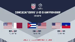 U.S. Roster Set For 2023 Concacaf U-15 Boys’ Championship In Dominican Republic | U.S. Soccer Official Website