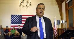 Chris Christie caught talking on hot mic ahead of suspending campaign