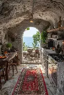 [SEP] This kitchen room in Santorini, Cyclades, Greece