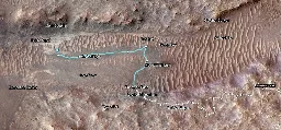 Perseverance's Path to 'Bright Angel' in Mars' Jezero Crater