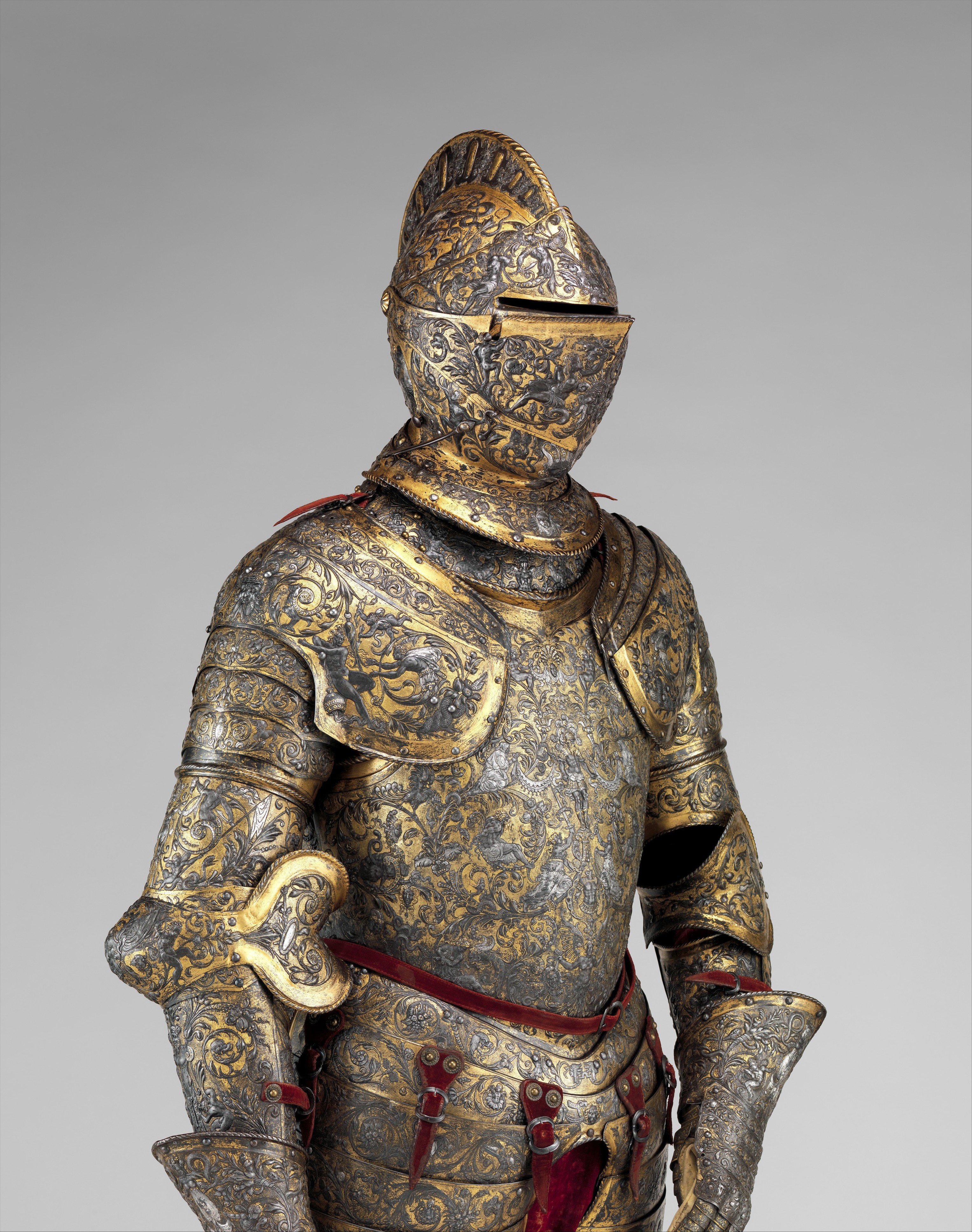 Ornate parade armor of French King Henry II, ~1555 AD