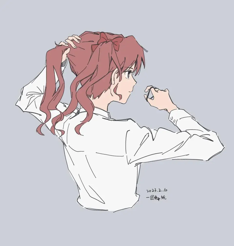 Kuroko doing her hair