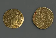 Gold coin of the Celtic Parisii, late 2nd century BCE