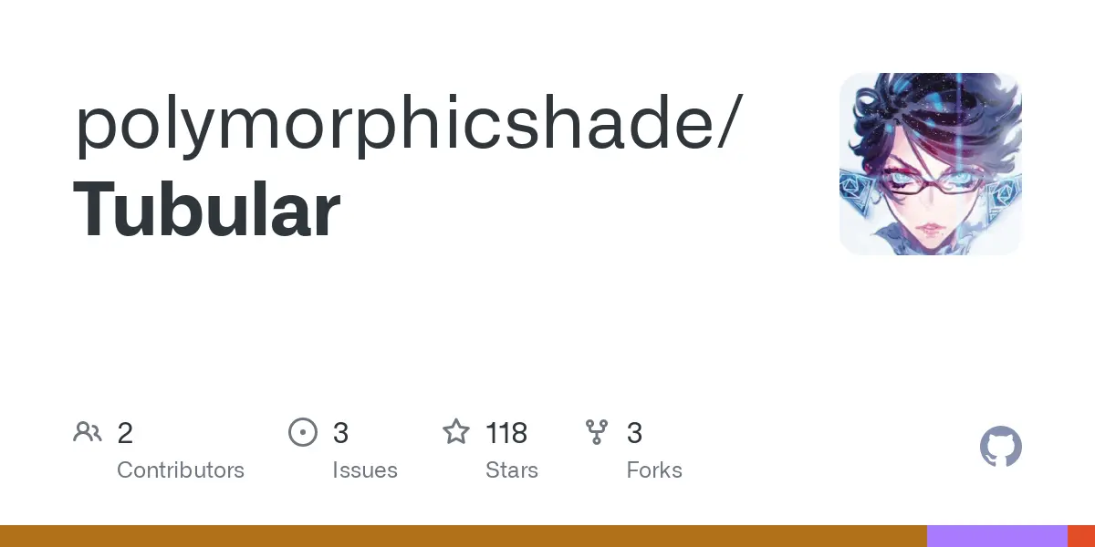 GitHub - polymorphicshade/Tubular