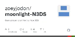 GitHub - zoeyjodon/moonlight-N3DS: Gamestream client for the New 3DS