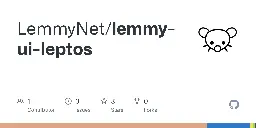GitHub - LemmyNet/lemmy-ui-leptos - Lemmy