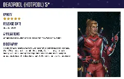 New Character - Deadpool (Hotpool) 5*