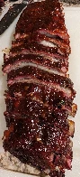 Smoked Sichuan style ribs done on my Big Green Egg