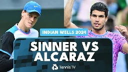 THRILLING Jannik Sinner vs Carlos Alcaraz Match | Indian Wells 2024 Highlights