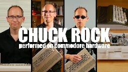 CHUCK ROCK Amiga intro music performed on Commodore-based instruments