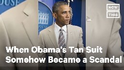 Remember When Obama's Tan Suit Was a Presidential Scandal? | NowThis