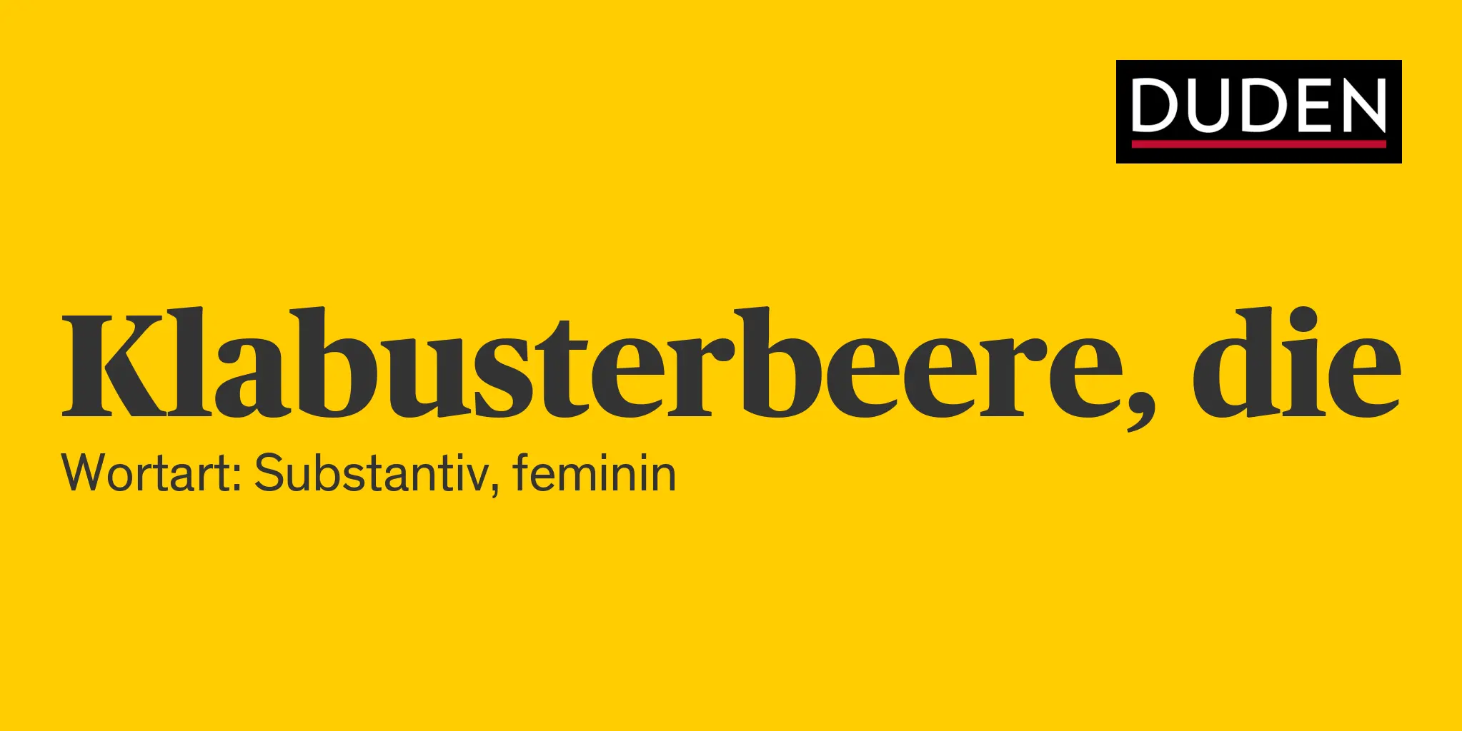 Klabusterbeere