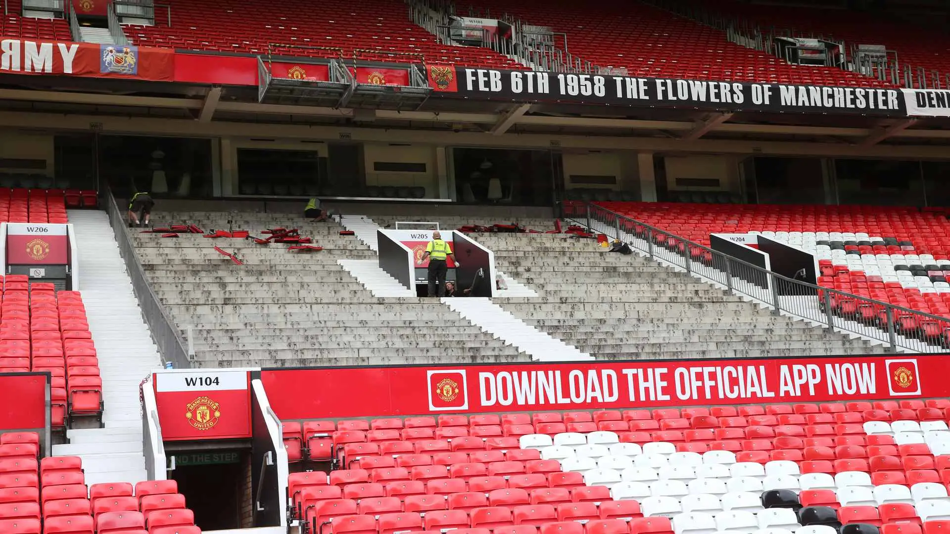 Stretford End refurbishment project begins