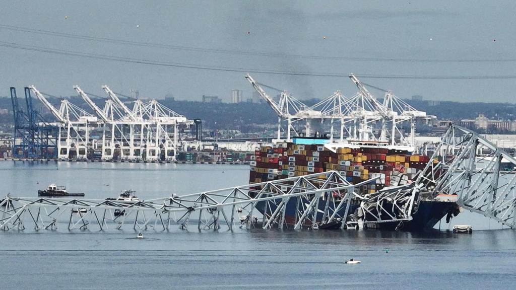 Baltimore bridge collapses after cargo ship rams into support column; 6 presumed dead